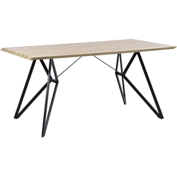 Beliani BUSCOT - Eettafel-Lichte houtkleur-MDF