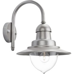 Raindrop buitenwandlamp 1-lichts grijs - Philips