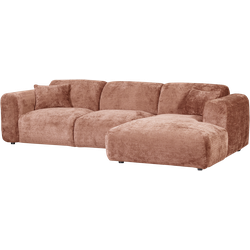 WOOOD Cloud Chaise Longue Bank Rechts - Chenille - Terra - 80x280x165