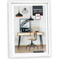 Zep Fotolijstje - wit - kunststof - voor foto van 20 x 30 cm - Fotolijsten