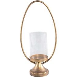 PTMD Tynes Windlicht - 20,5 x 11 x 41,5 cm - Metaal - Goud