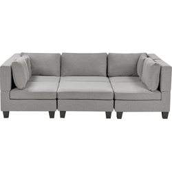 Beliani UNSTAD - Modulaire Sofa-Grijs-Polyester