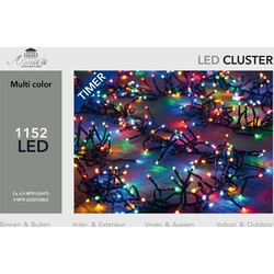 Cluster lights 1152 lampjes 6,9m LED multi 4m aanloopsnoer Cluster lights CoenBakker - Anna's Collection