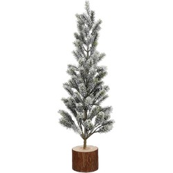 House of Seasons Kunstkerstboom - H58 x Ø30 cm - Groen Frosted