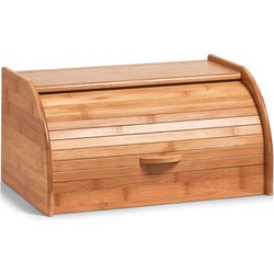 Zeller broodtrommel de Luxe - Bamboe - met deksel - 40 x 26 x 20 cm - 20 liter - Brooddoos - Broodtrommels