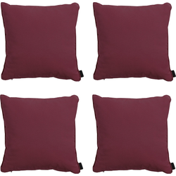 Madison -  Sierkussen Panama bordeaux - Ca. 45x45 cm - Set van 4