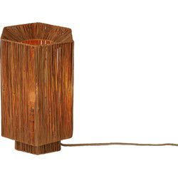 Tafellamp Panama - Donkerbruin - 36x24x36cm