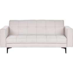 Beliani ALNES - Driezitsbank-Wit-Polyester