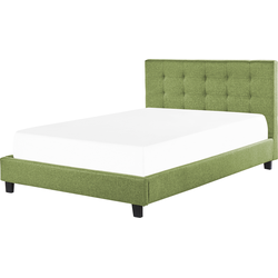 Beliani LA ROCHELLE - Tweepersoonsbed-Groen-Polyester