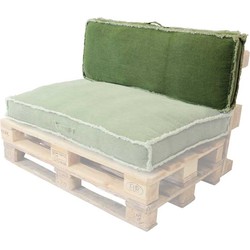 Unique Living | Palletkussen Manouk | Outdoor Collectie | Groen | 80x120x12cm