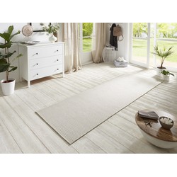Loper Laagpolig Sisal Look - Geschikt voor Binnen & Buiten - Ivory / Creme - 80x350 cm