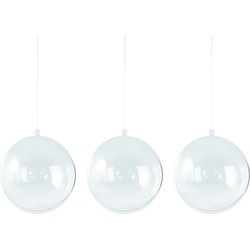 15x Kerstballen om te vullen 12 cm - Kerstbal