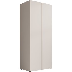 Meubella - Kledingkast Brussel - Wit - 74 cm