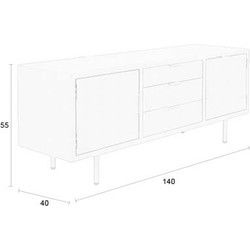 Housecraft Living Kos Dressoir/ Kast Beige