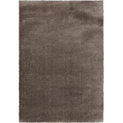 Tapijtenloods Pearl Soft Shaggy Hoogpolig Vloerkleed Effen Taupe- 80x150 CM
