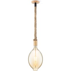 Home sweet home hanglamp Leonardo Oval - amber