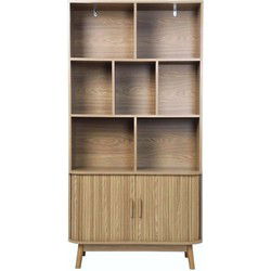 Boekenkast met 2 schuifdeuren H157,5 cm - ERNEST