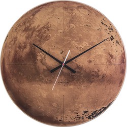 Wandklok Mars - Koper, spiegel, glas - Ø60cm