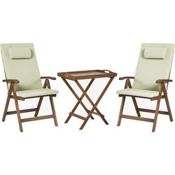 AMANTEA PREMIUM - Bistroset - Groen - Acaciahout