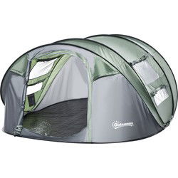 4goodz Kampeertent 3-4 Personen Koepeltent Werptent 263x220x123cm