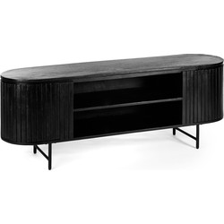 Furntastik Fafe Tv-meubel 2D, 155 cm, zwart