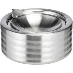 HI Stormasbak - RVS - terrasasbak - zilver - RVS - 12 x 5cm - Asbakken - Asbakken