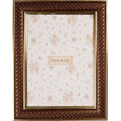 Clayre & Eef Fotolijst 13x18 cm Bruin Kunststof Glas