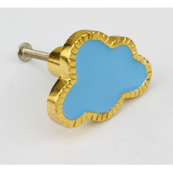 Deurknop Renate - blauw - Modern - Handgreep - Kastgreep - Ladegreep