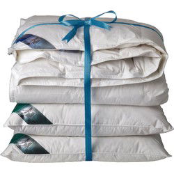 Ten Cate 60% Eendendonzen 4 seizoenen dekbed 240x200 + 2 eendenveren hoofdkussens