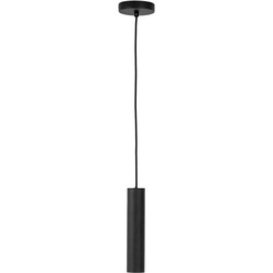 Paris Pendant - Lamp in black with a 120 cm fabric cord Bulb: GU10/5W LED IP20