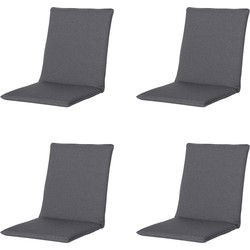 Madison -  Stapelstoelkussen Manchester grey - Ca. 97x49 cm - Set van 4