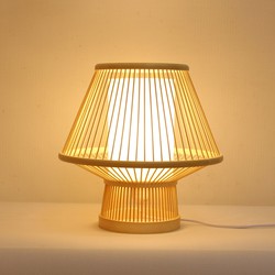 Fine Asianliving Bamboe Tafellamp Handgemaakt - Layla D30xH30cm