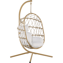 ADRIA - Hangende stoel - Beige - Polyester