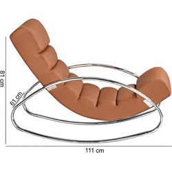 Pippa Design comfortabele relax fauteuil - bruin