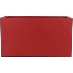 Granieten bloembak - 60x30 cm - rood
