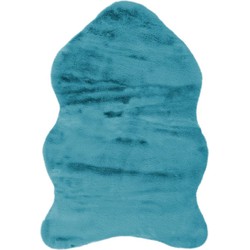 Schapenvacht Cosy - Soft Fluffy - Blauw - Vacht - Vloerkleed - Hoogpolig- 60x90 CM