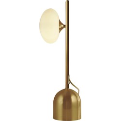 Bohemian Tafellamp - Bussandri Exclusive - Metaal - Bohemian - G9 - L: 18.5cm - Voor Binnen - Woonkamer - Eetkamer - Bruin