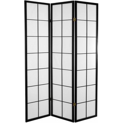 Fine Asianliving Japanse Kamerscherm B135xH180cm 3 Panelen Shoji