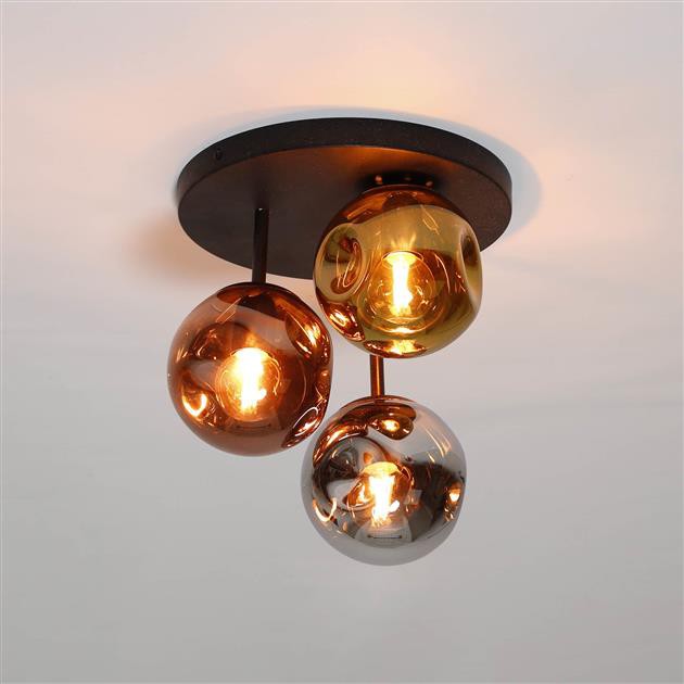 Hoyz Collection - Plafondlamp 3L Stellar - Artic Zwart - 