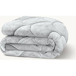 Flanel Velvet Easy Dekbed - Zilvergrijs - 240x200 cm