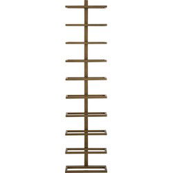 PTMD Icon Brass Iron Wall Wine Rack Vertical Layers
