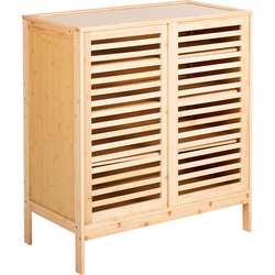 Beliani MIDWOOD - Schoenenkast-Lichte houtkleur-Bamboehout