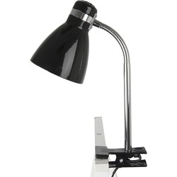 Clip on lamp Study - Metaal Zwart - 34x11,5cm