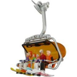 Figuren zittend snowboard 6 stuks