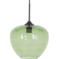 Light and Living hanglamp  - groen - glas - 2952381