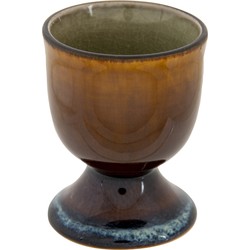 Cosy & Trendy Eierdopje van porselein - bruin - 5 cm - Houders - Eierdopjes