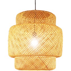 Groenovatie Bamboe Hanglamp, Handgemaakt, Naturel, ⌀36 cm