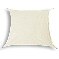 hanSe® Schaduwdoek Vierkant Waterafstotend 2x2 m Zonnedoek Creme