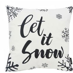 Sierkussen Zwart-Wit Kerst #4 | 45 x 45 cm | Katoen/Polyester