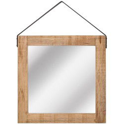 LABEL51 Spiegel - Naturel - Mangohout - 60x60 cm